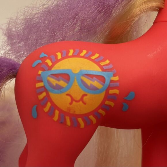 My Little Pony MLP G1 Sunsplasher Sundazzle 1988 Hasbro 80s Vintage - Picture 7 of 9